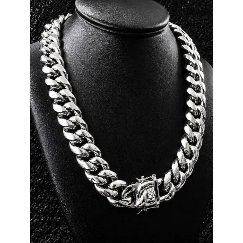 Stainless Steel 18mm Luxury Cuban Chain